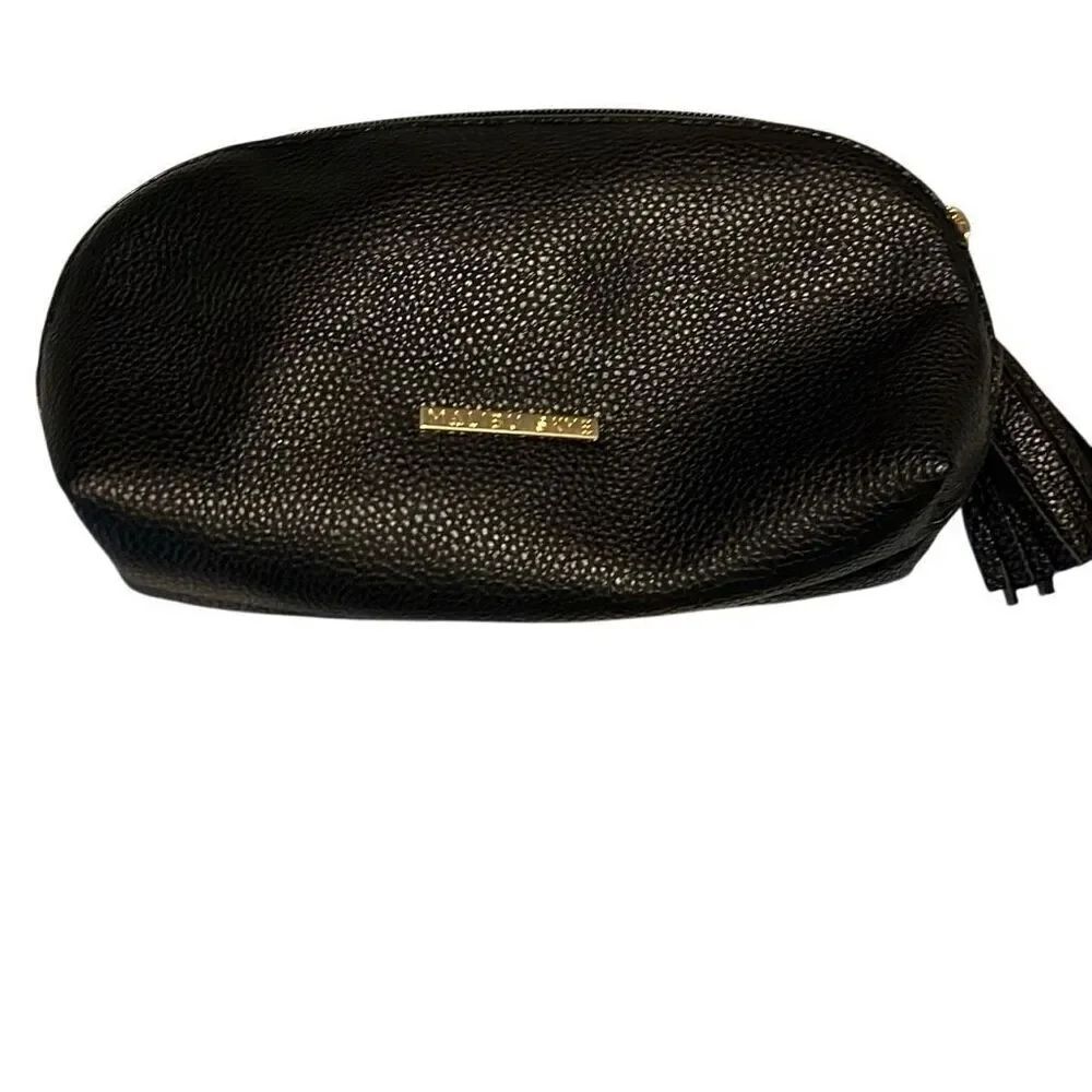 Malibu sky vegan leather cosmetic bag. Like.